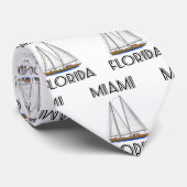 Miami Florida Sailing Stropdas (Opgerold)