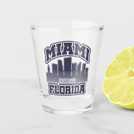 Miami, Florida Shot Glas (Voorkant)