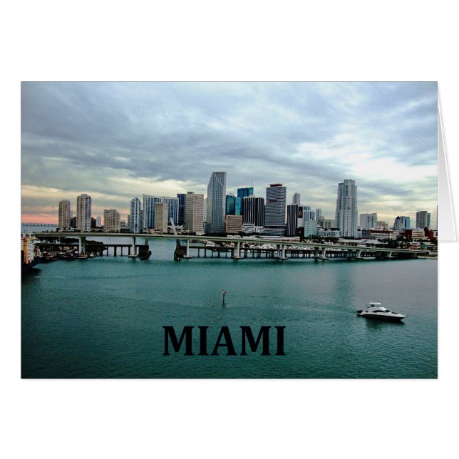 Miami Florida Skyline (Voorkant Horizontaal)