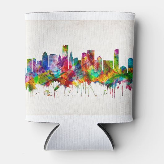 Miami Florida Skyline Blikjeskoeler (Voorkant)