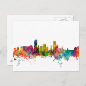 Miami Florida Skyline Briefkaart (Voorkant / Achterkant)