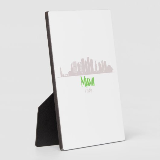 Miami,florida skyline fotoplaat (Zijkant)