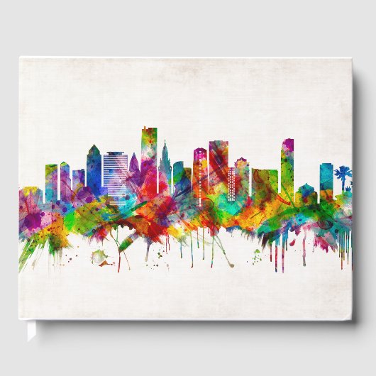 Miami Florida Skyline Gastenboek (Voorkant)