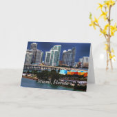 Miami, Florida skyline Kaart (Gele Bloem)