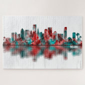 Miami Florida Skyline Legpuzzel (Horizontaal)