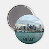Miami Florida Skyline Magneet (Voorkant / Achterkant)