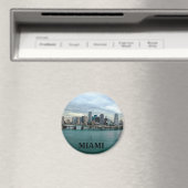 Miami Florida Skyline Magneet (Insitu (Vaatwasser))