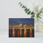 Miami Florida Skyline op het Briefkaart van de nac (Staand voorkant)