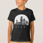Miami Florida Skyline T-shirt (Voorkant)