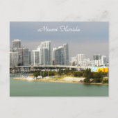 Miami Florida, Skyline, talgebouwen, Bridge Briefkaart (Voorkant)