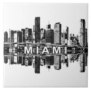 Miami, Florida skyline Tegeltje