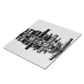 Miami, Florida skyline Tegeltje (Zijkant)