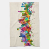 Miami Florida Skyline Theedoek (Verticaal)