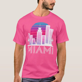 Miami Florida Skyline US South Travel Tropisch T-shirt