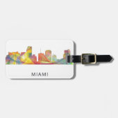 MIAMI FLORIDA SKYLINE WB1 BAGAGELABEL (Voorkant horizontaal)