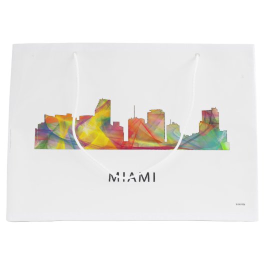 MIAMI FLORIDA SKYLINE WB1 GROOT CADEAUZAKJE (Voorkant)