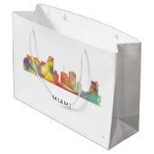 MIAMI FLORIDA SKYLINE WB1 GROOT CADEAUZAKJE (Achterkant Gekanteld)