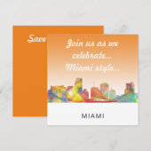 MIAMI FLORIDA SKYLINE WB1 KAART (Voorkant / Achterkant)