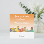 MIAMI FLORIDA SKYLINE WB1 KAART (Staand voorkant)