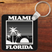 Miami, Florida Sleutelhanger (Achterkant)