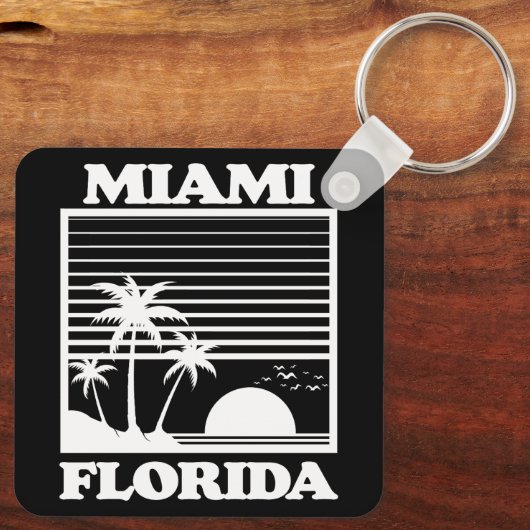 Miami, Florida Sleutelhanger (Achterkant)