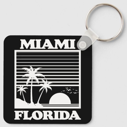 Miami, Florida Sleutelhanger (Achterkant)