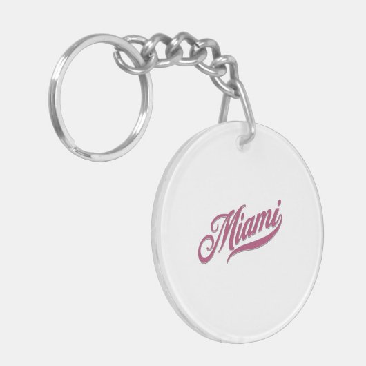 Miami Florida Sleutelhanger (Voorkant Links)