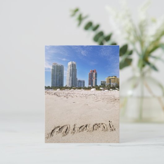 Miami Florida South Beach Reizen Briefkaart (Staand voorkant)