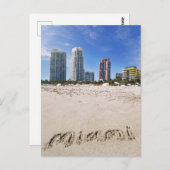 Miami Florida South Beach Reizen Briefkaart (Voorkant / Achterkant)