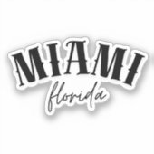 Miami Florida Sticker (Voorkant)