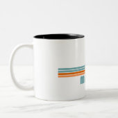 Miami Florida Sun Palm Trees Tweekleurige Koffiemok (Links)