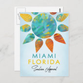 Miami Florida Sunshine Travel Briefkaart (Voorkant / Achterkant)