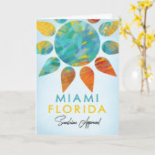 Miami Florida Sunshine Travel Kaart (Gele Bloem)