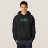 Miami Florida Throwback Classic Hoodie (Voorkant volledig)
