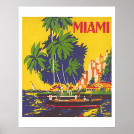 Miami Florida  toerisme 1930 Poster