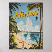  Miami Florida Travel Wall Poster (Voorkant)