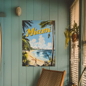  Miami Florida Travel Wall Poster