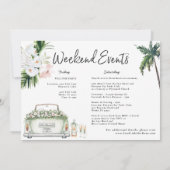 Miami Florida | Trouwweekend Itinerary Kaart (Achterkant)