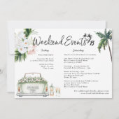 Miami Florida | Trouwweekend Itinerary Kaart (Achterkant)