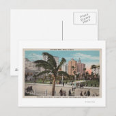 Miami, Florida - Uitzicht van Bayfront Park & Hote Briefkaart (Voorkant / Achterkant)