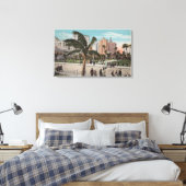 Miami, Florida - Uitzicht van Bayfront Park & Hote Canvas Afdruk (Insitu (Slaapkamer))