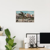 Miami, Florida - Uitzicht van Bayfront Park & Hote Poster (Thuiskantoor)