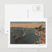 Miami, Florida - Uitzicht van de Geviste Briefkaart (Voorkant / Achterkant)