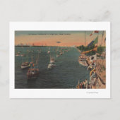 Miami, Florida - Uitzicht van de Geviste Briefkaart (Voorkant)