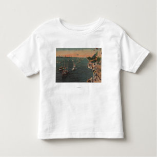Miami, Florida - Uitzicht van de Geviste Kinder Shirts