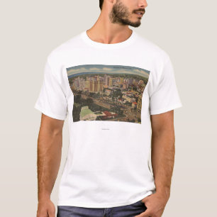 Miami, Florida - Uitzicht van de lucht in de binne T-shirt