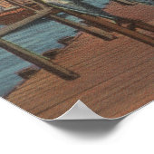Miami, Florida - Uitzicht van Pier 5 met gevangen Poster (Hoek)