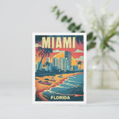 Miami Florida USA  Famous Travel Place Briefkaart (Staand voorkant)