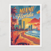 Miami Florida USA  Famous Travel Place Briefkaart (Voorkant)