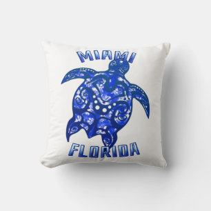 Miami Florida Vacation Tribal Turtle Kussen